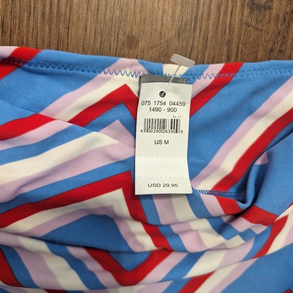 Aerie Baby Blue with Strips Bikini Top and Bottom - New with Tags - Picture 8 of 9